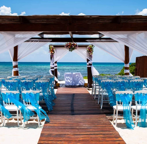 Grand Riviera Princess beach wedding venue