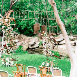 Ceremony in Chaka Garden venue at Grand Velas