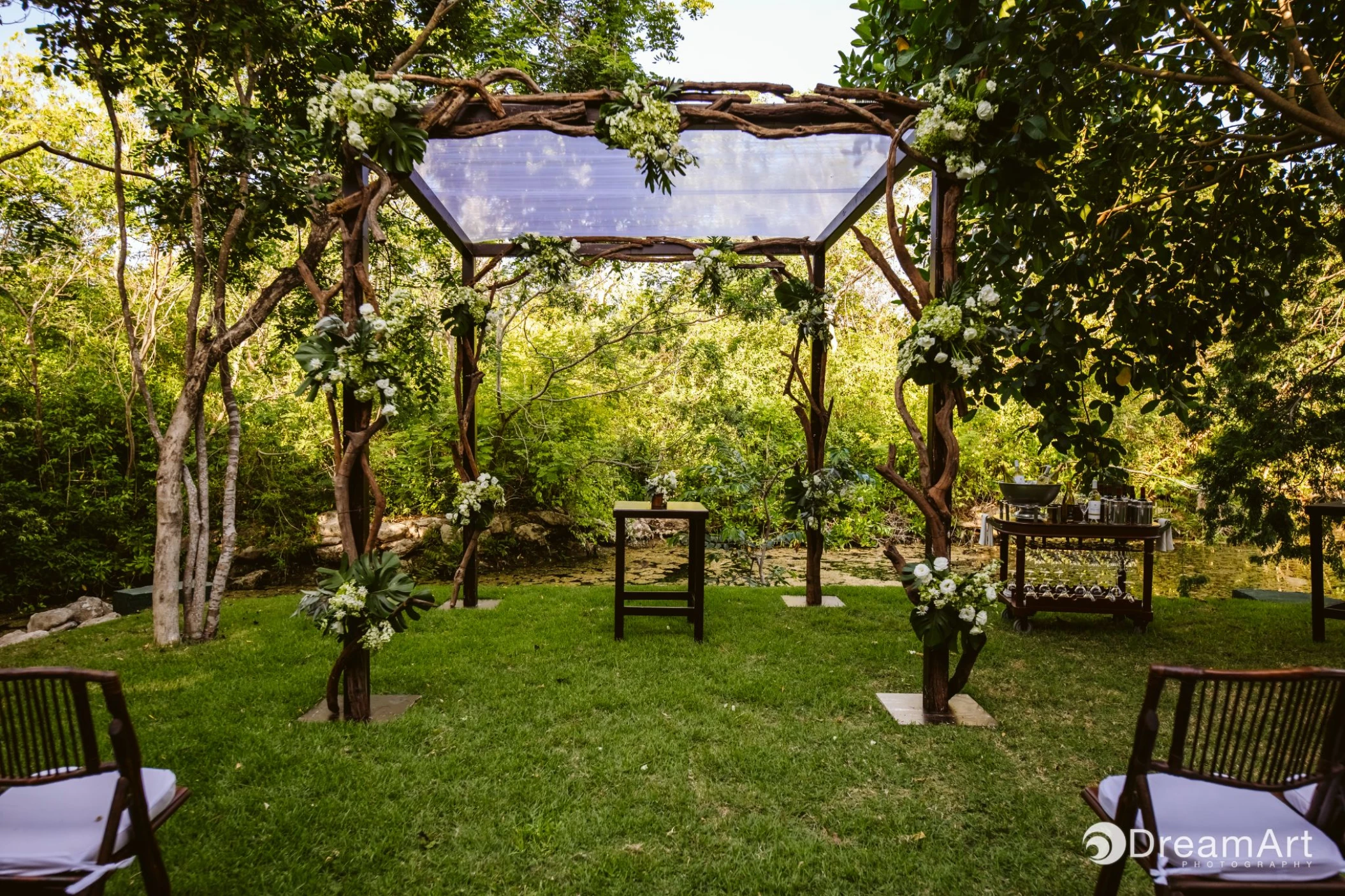 Ceremony in Chaka Garden venue at Grand Velas