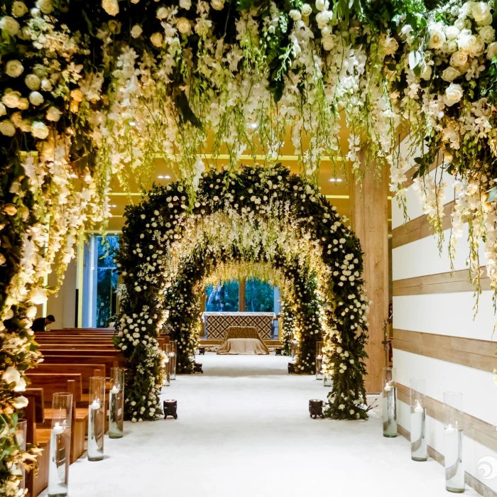 Catholic ceremony in Virgen de Guadalupe Chapel at Grand Velas