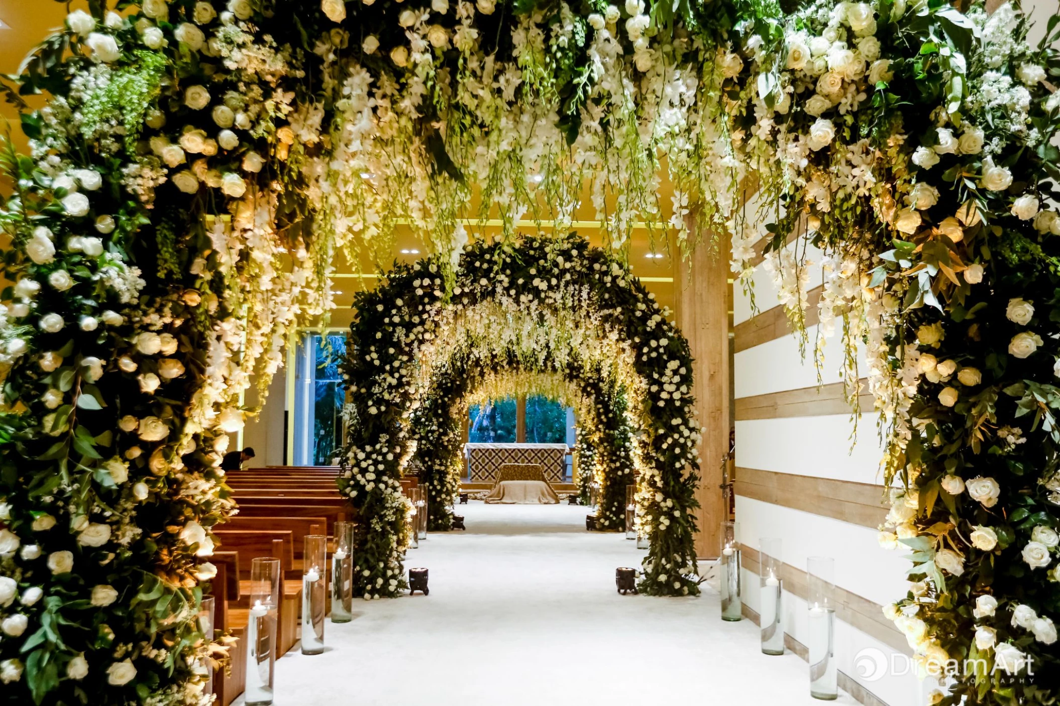 Catholic ceremony in Virgen de Guadalupe Chapel at Grand Velas