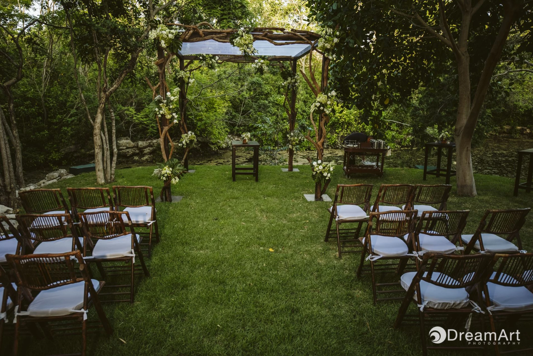 GRAND VELAS WEDDING GARDEN CEREMONY