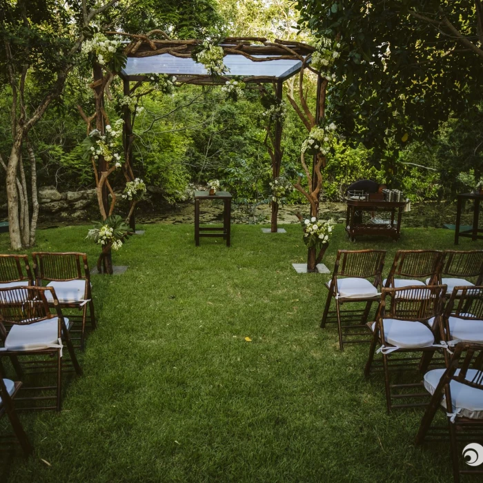 GRAND VELAS WEDDING GARDEN CEREMONY