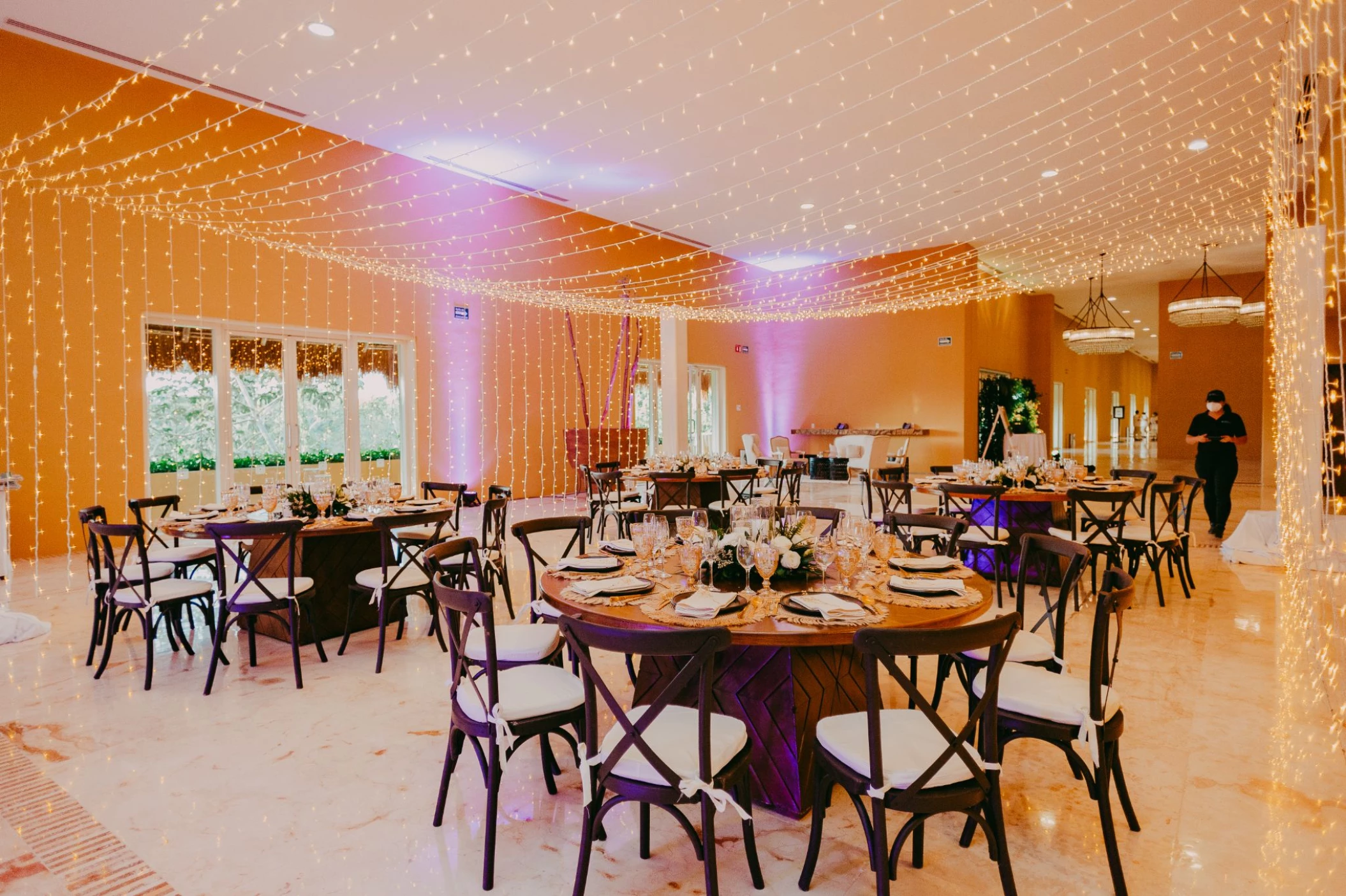 Dinner reception in Convention Center at Grand Velas