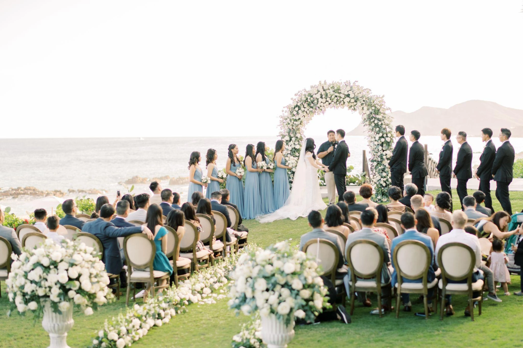 Ceremony on the azul beach at grand velas los cabos