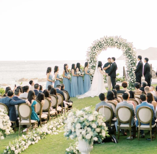 Ceremony on the azul beach at grand velas los cabos