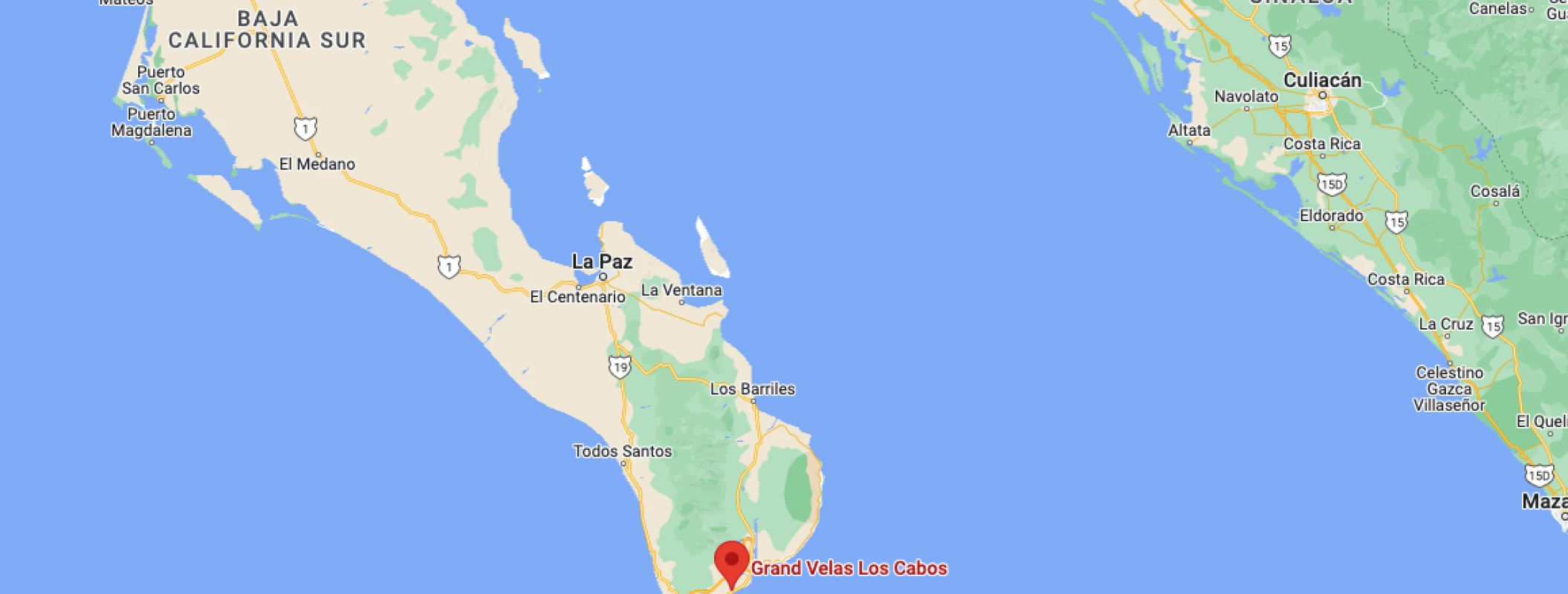 Google maps of grand velas los cabos resort