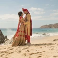 Indian couple on the azul beach at grand velas los cabos