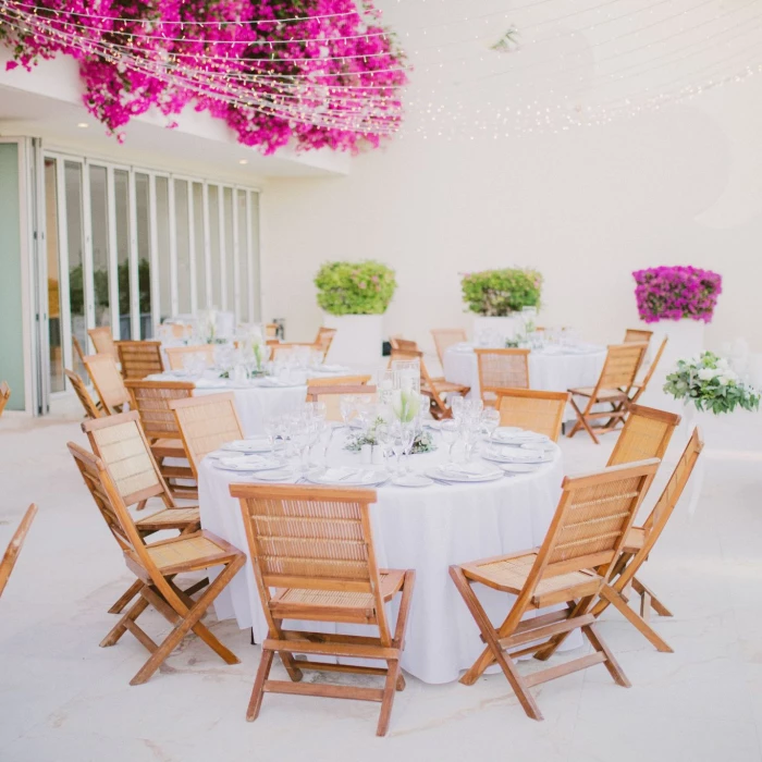 Dinner reception in Ocean Terrace venue at Grand Velas