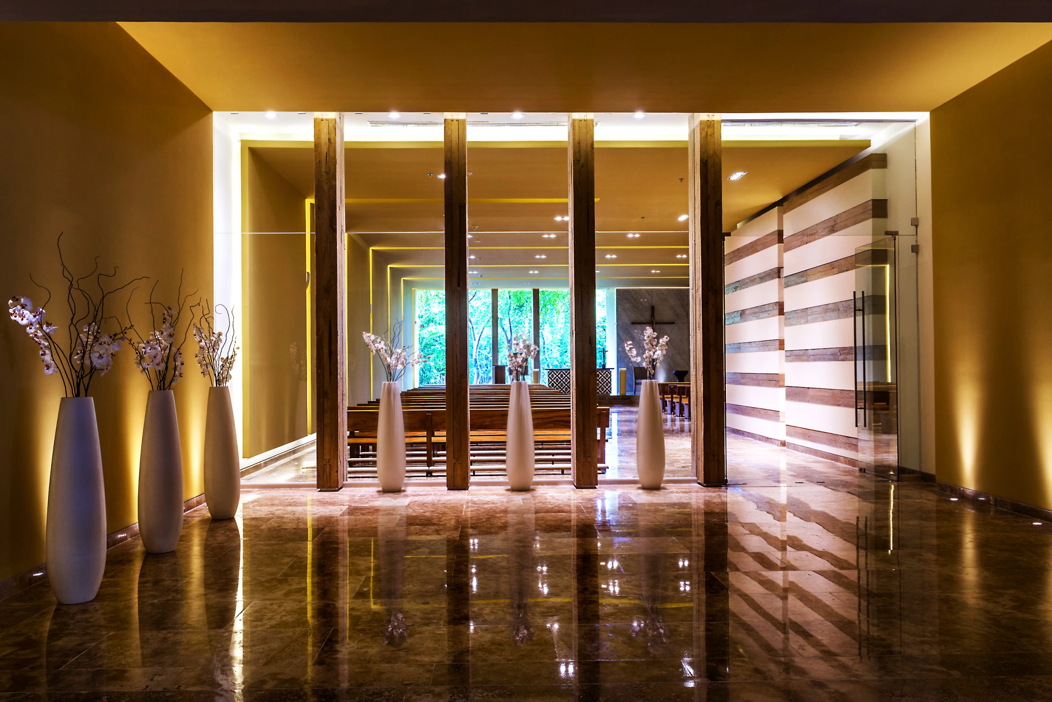 Catholic ceremony in Virgen de Guadalupe Chapel at Grand Velas