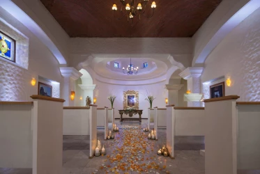 ceremony decor on the chapel at Hacienda Del Mar Los Cabos Resort, Villas & Golf