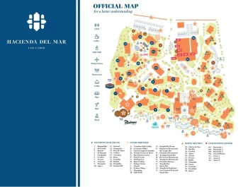 Resort map of Hacienda del Mar Los Cabos