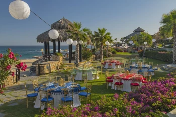 dinner reception on palapa fiesta at Hacienda Del Mar Los Cabos Resort, Villas & Golf