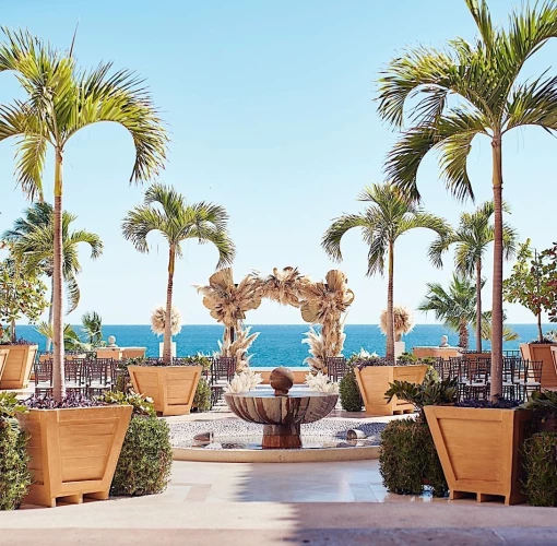 Wedding decoration at Plazuela in Hacienda del Mar Los Cabos