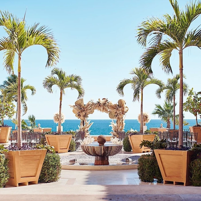 Wedding decoration at Plazuela in Hacienda del Mar Los Cabos