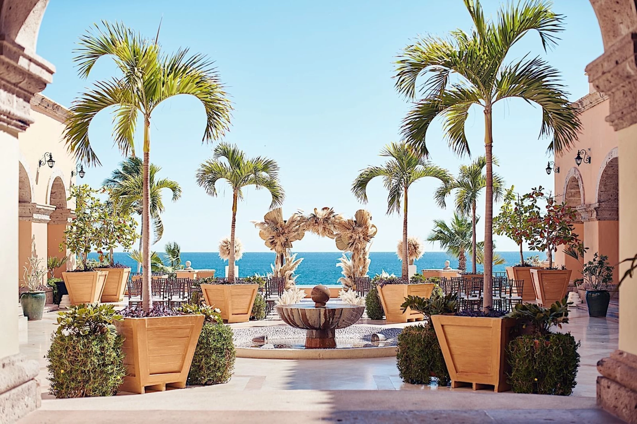 Wedding decoration at Plazuela in Hacienda del Mar Los Cabos