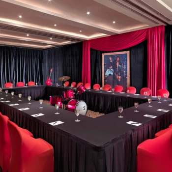 Red room at Hard Rock Cancun