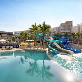 Pool slides at Hard Rock Los Cabos An All Inclusive Experience