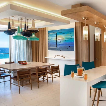 Suite dinning room at Hard Rock Los Cabos An All Inclusive Experience