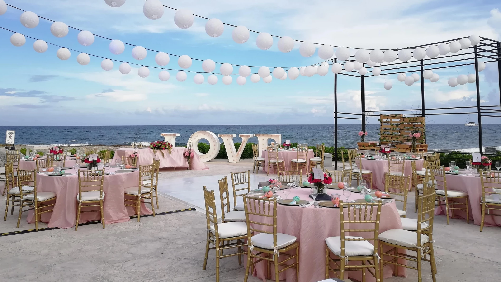 Ocean Terrace And Hacienda Overlook wedding venue at Hard Rock