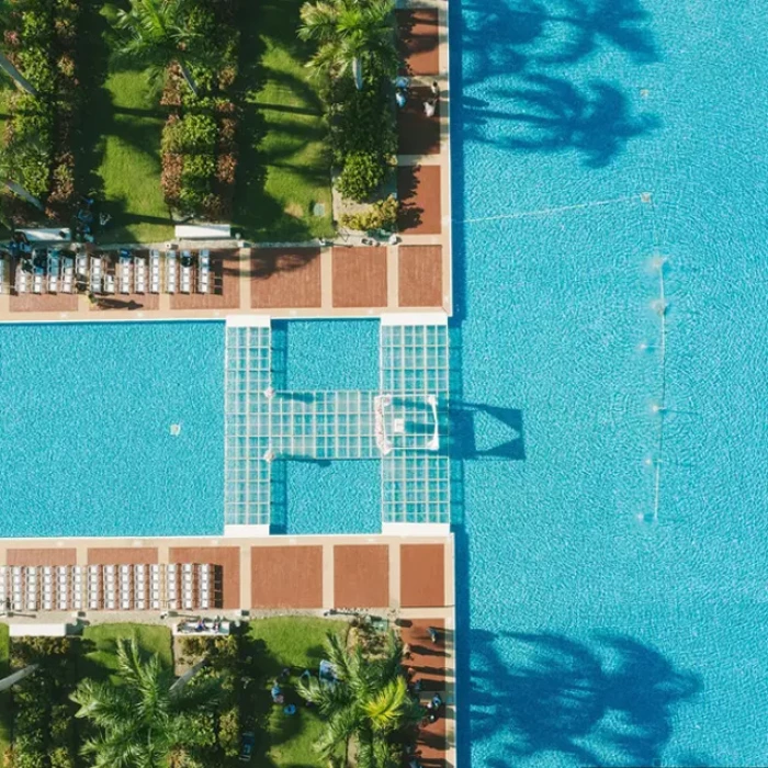 Wedding decor on the eclipse canal wedding venue at Hard Rock Punta Cana