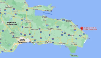 Google maps of Hard Rock Punta Cana