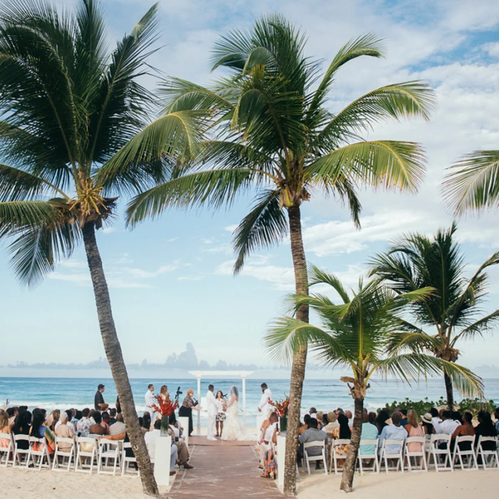 Wedding decor on harmonica palafitte at Hard Rock Punta Cana