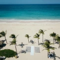 ceremony decor on the isle beach at Hard Rock Punta Cana