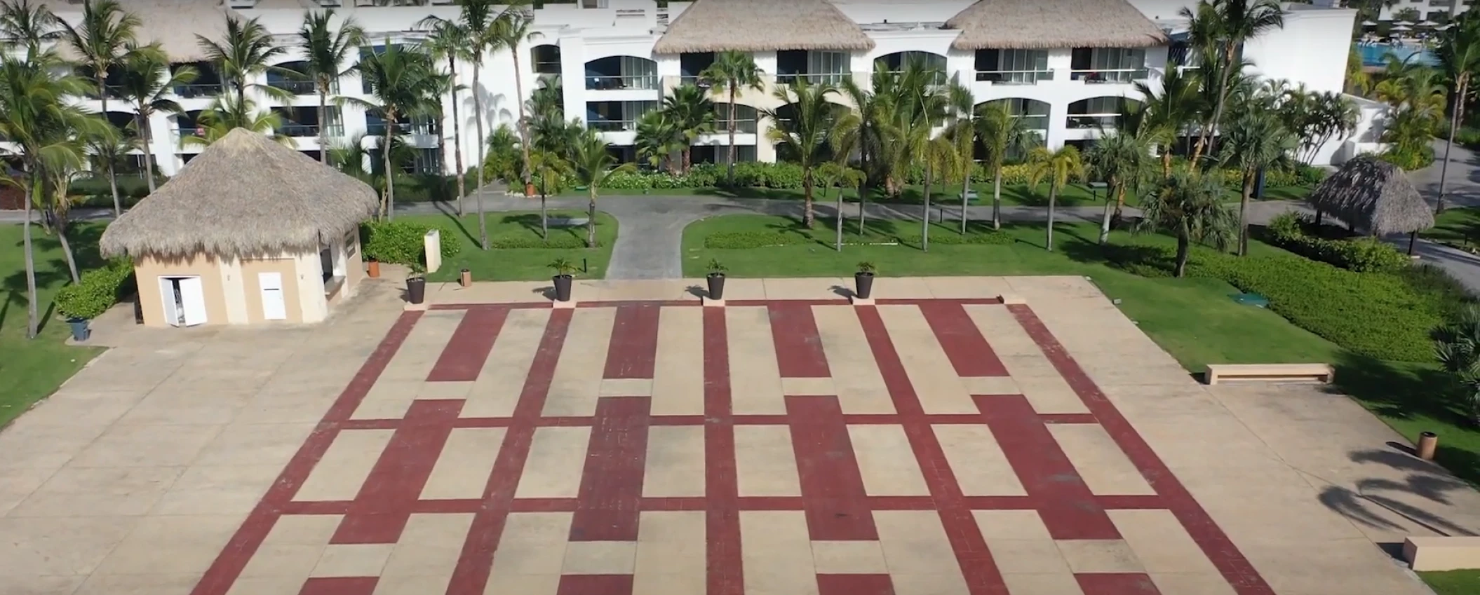 Panoramic view of isle of wight plaza at Hard Rock Punta Cana