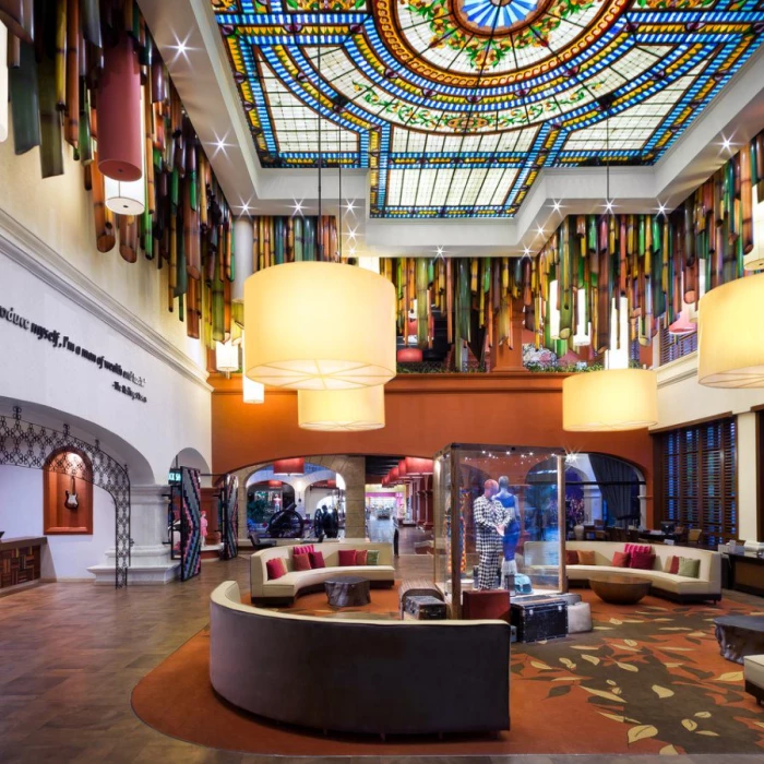 Hard Rock Riviera Maya main lobby and reception area