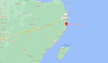 Google maps of Haven Riviera Cancun.