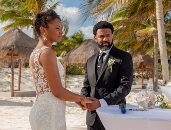 Beach wedding at Haven Riviera Cancun.