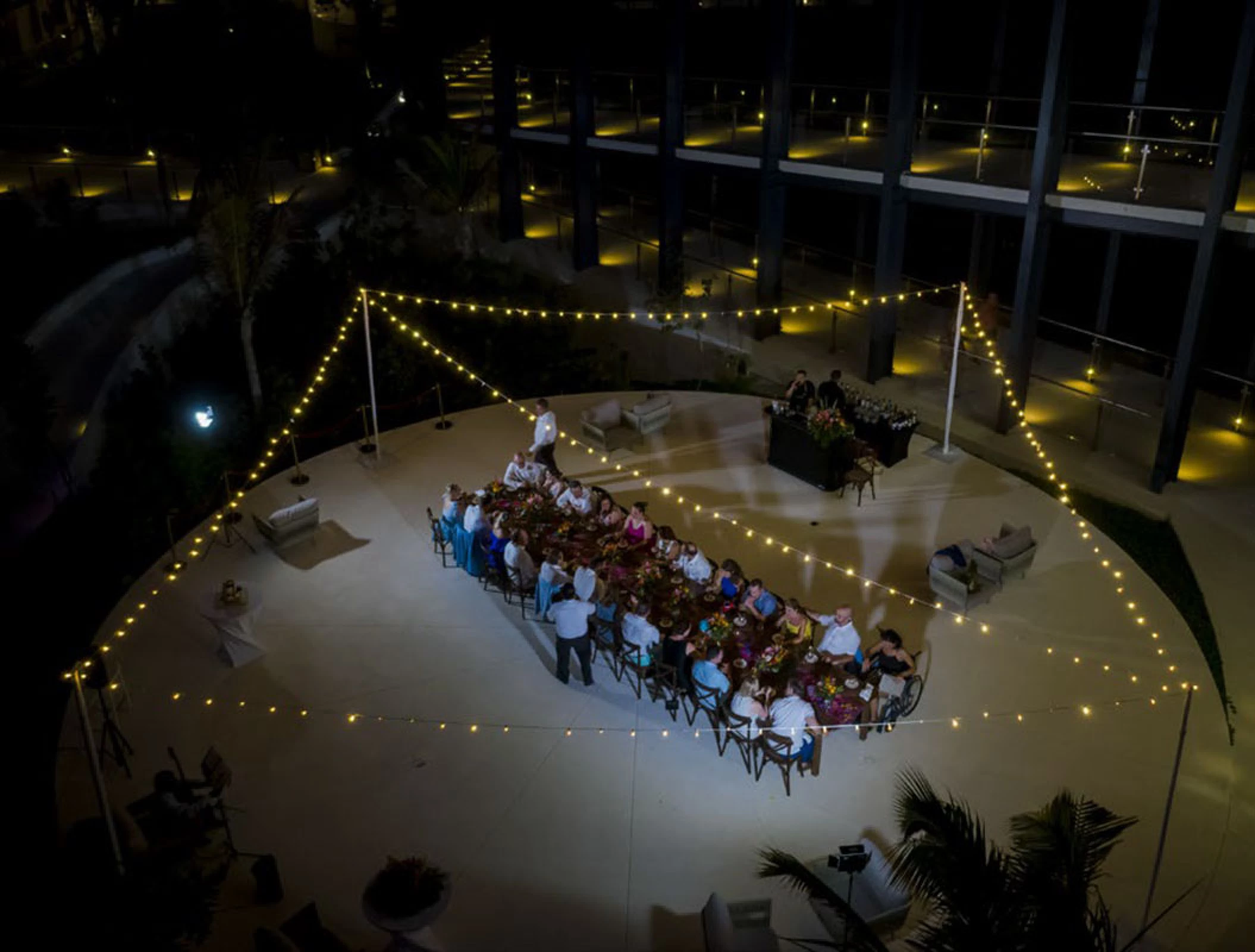 Dinner at Round Terrace Venue at Haven Riviera Cancun.