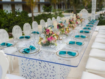 Reception Setup at Haven Riviera Cancun.