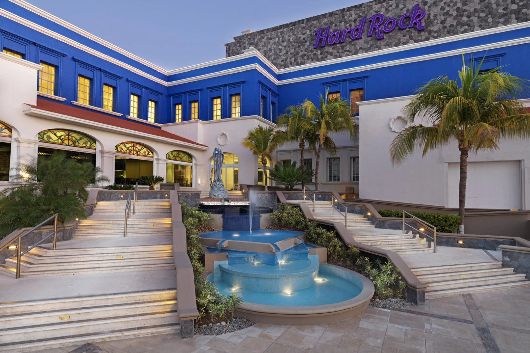 Heaven at Hard Rock Hotel Riviera Maya entrance staircase