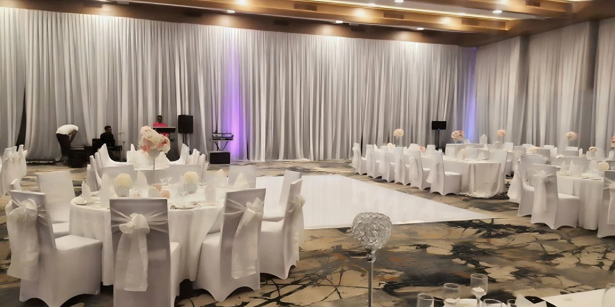 Reception in the ballroom at Hideaway at Royalton Negril