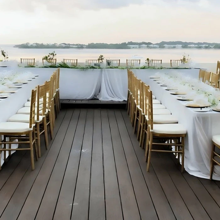 Dinner reception the sky terrace at Hideaway at Royalton Negril