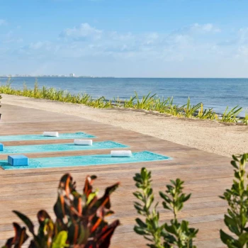 Beach activities at Hilton Cancun.