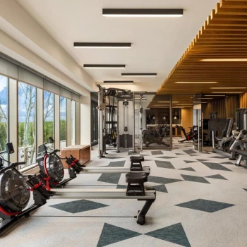 Hilton Cancun Fitness center.