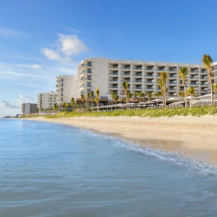 Beach at Hilton Cancun.