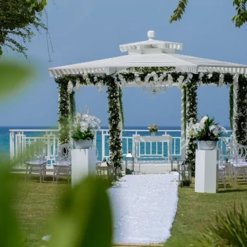 wedding gazebo at Hilton La Romana, an All Inclusive Adult Resort