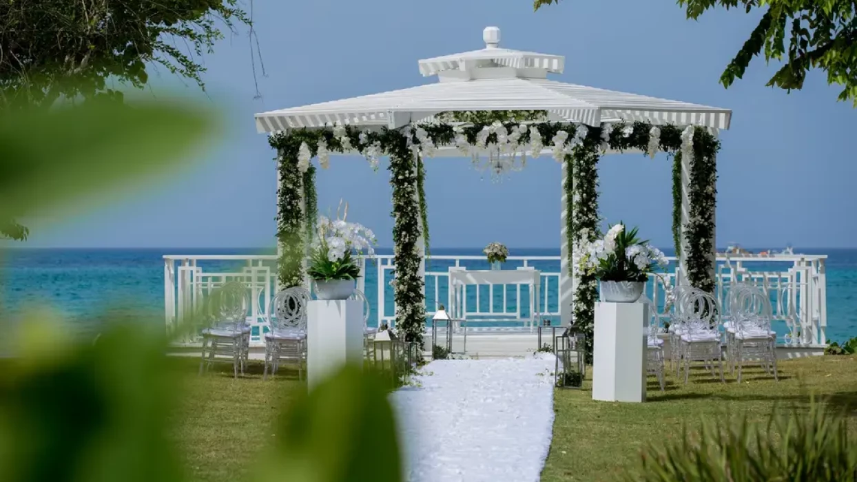 wedding gazebo at Hilton La Romana, an All Inclusive Adult Resort