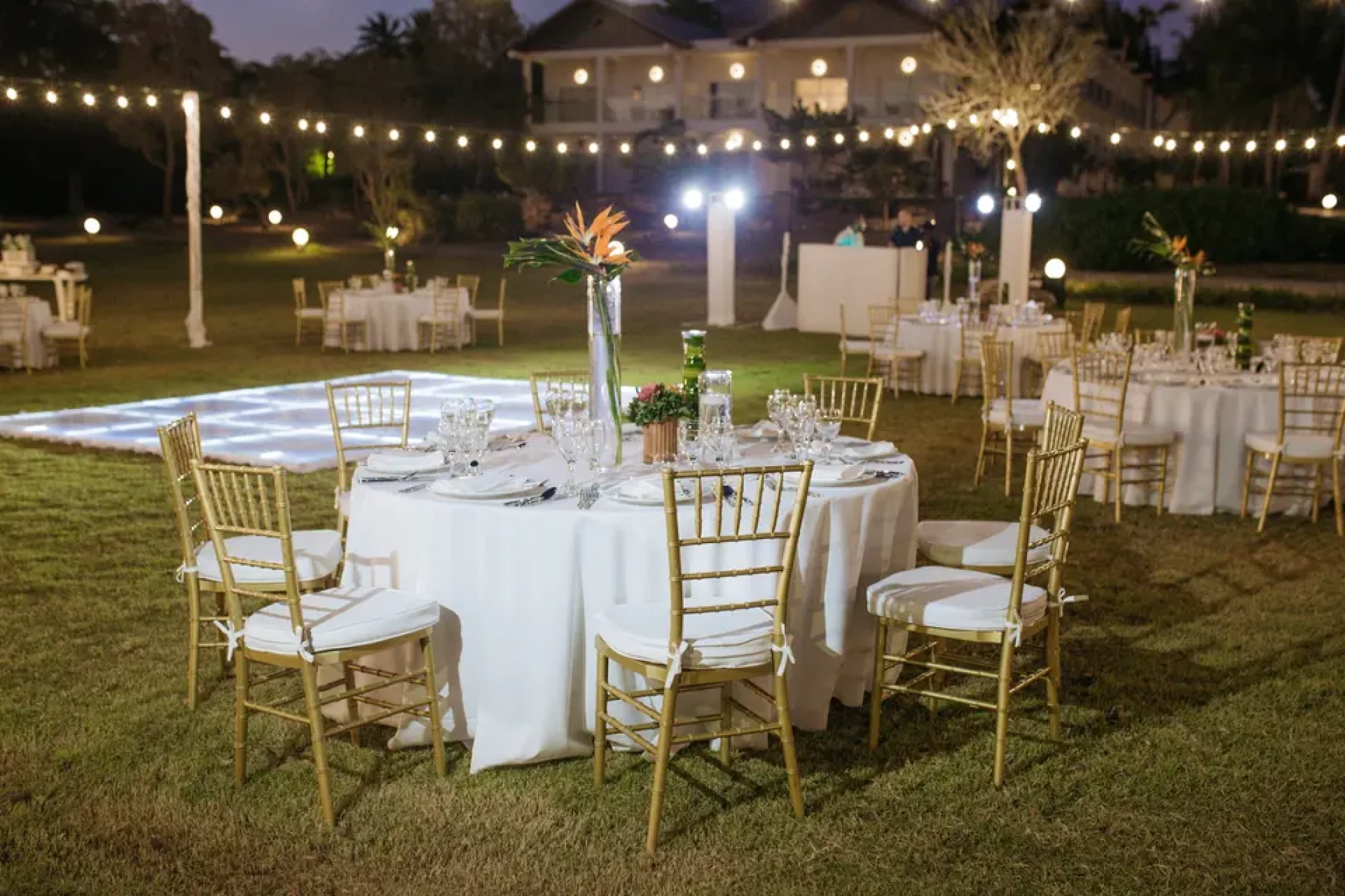 Dinner recpetion on the garden at Hilton La Romana, an All Inclusive Adult Resort