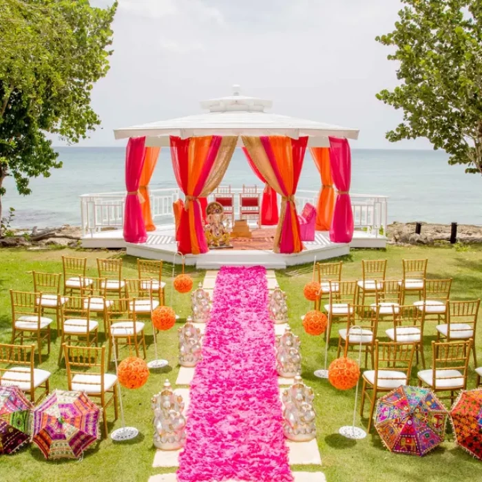 Wedding gazebo at Hilton La Romana, an All Inclusive Adult Resort