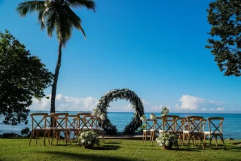Seaside garden at Hilton La Romana, an All Inclusive Adult Resort