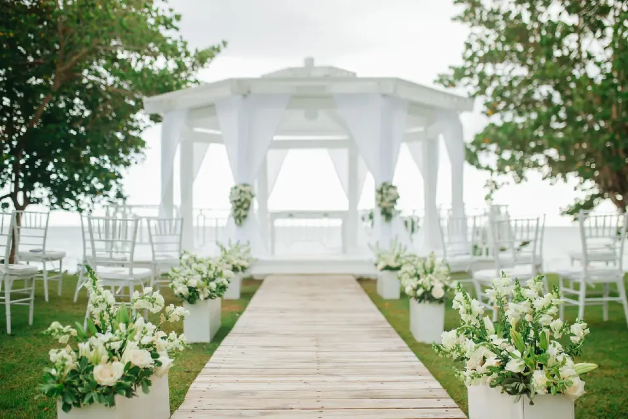 Wedding gazebo at Hilton La Romana, an All Inclusive Adult Resort