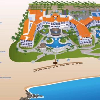 Resort map of Hilton Los Cabos Beach and Golf Resort