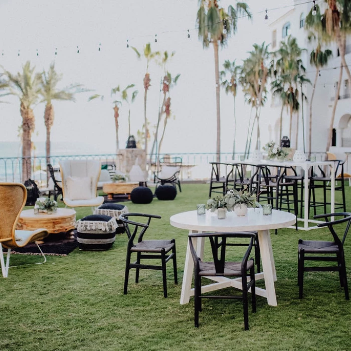 Cocktail party in the whale watching terrace at Hilton Los Cabos Beach and Golf