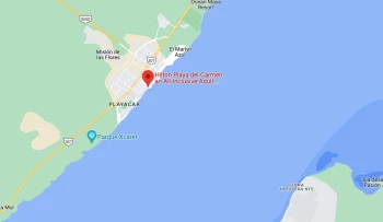 Google maps of hilton playa del carmen