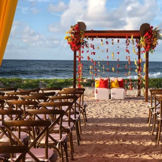 Hilton Tulum beach venue, right side.